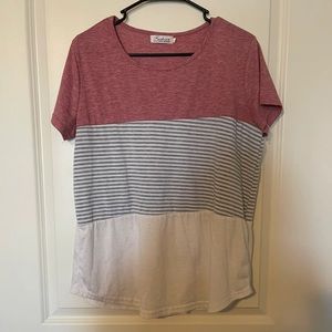 Color block t shirt